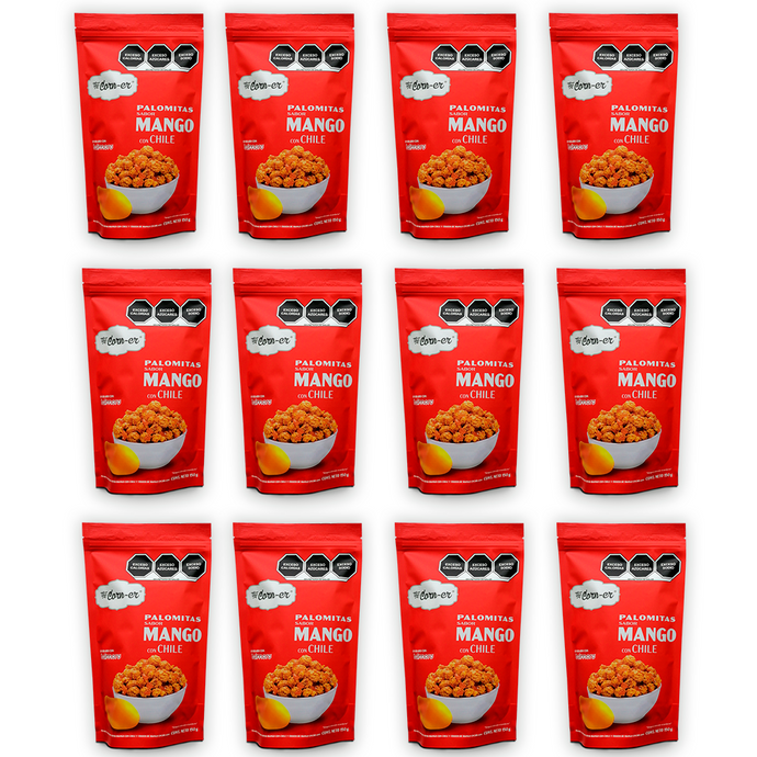 Palomitas Mango con chile ( Edición especial) Paquete 12 piezas
